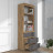 Современная мебель Стеллаж с ящиками как IKEA LOFT для книг и хранения С-22 СИТИ ЛДСП cерый графит / дуб крафт золотой, купить недорого в фирменном салоне магазине «Моя Мебель», всего за 7 930 руб.