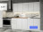 Кухонный гарнитур «Белая кухня х2.0м» для маленькой кухни в стиле IKEA МОРИ 2 м (МП) ЛДСП