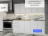 Кухонный гарнитур «Белая кухня х2.0м» для маленькой кухни в стиле IKEA МОРИ 2 м (МП) ЛДСП