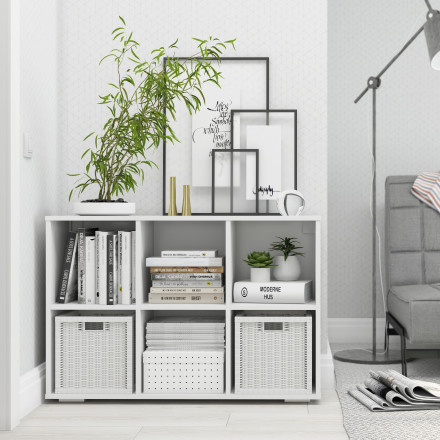 Белый Стеллаж полки настенные / напольные not IKEA EKET недорого С-18 СИТИ
