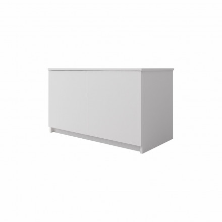 Современная мебель белая тумба для обуви в прихожую с полкой напольная, Антресоль на шкаф для одежды МА 900.1 (МП/3) МС мори, купить недорого в фирменном салоне магазине «Моя Мебель», всего за 5 510 руб.