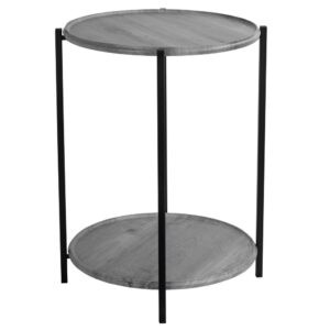 Стол журнальный как IKEA GLADOM BeautyStyle 21 Орех гикори gray / Черный