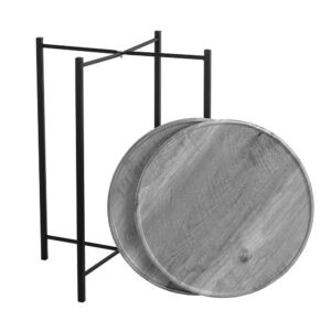 Стол журнальный как IKEA GLADOM BeautyStyle 21 Орех гикори gray / Черный
