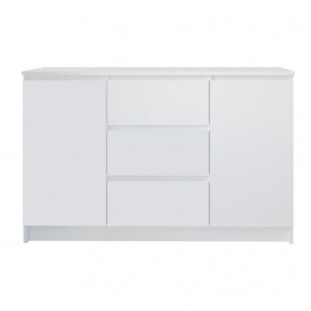 Тумба под ТВ как белый Комод IKEA MALM 3 ящика МК 1200.3 (МП/3) МС мори