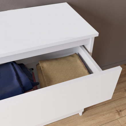Белый широкий комод как ИКЕА МАЛЬМ (IKEA MALM) 6 ящиков МК 1200.6 (МП/3) МС мори