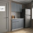 Кухонный гарнитур для маленькой кухни, Кухня 120 см дизайн ИКЕА (IKEA), Легенда-40 sity ЛДСП сумеречный голубой / белый