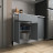 Кухонный гарнитур для маленькой кухни, Кухня 120 см дизайн ИКЕА (IKEA), Легенда-40 sity ЛДСП сумеречный голубой / белый