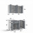 Кухонный гарнитур для маленькой кухни, Кухня 120 см дизайн ИКЕА (IKEA), Легенда-40 sity ЛДСП сумеречный голубой / белый
