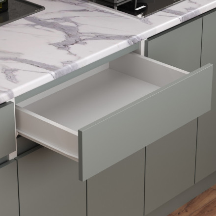 Кухонный гарнитур для маленькой кухни, Кухня 120 см дизайн ИКЕА (IKEA), Легенда-40 sity ЛДСП сумеречный голубой / белый