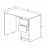 Белый письменный стол с ящиками как ИКЕА КАЛЛАКС (IKEA KALLAX) СП-18 сити