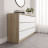 Широкий комод под ТВ как ИКЕА МАЛЬМ (IKEA MALM) 6 ящиков МК 1380.6 (МП/3) сонома / белый МС мори