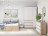 Широкий комод под ТВ как ИКЕА МАЛЬМ (IKEA MALM) 6 ящиков МК 1380.6 (МП/3) сонома / белый МС мори