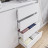Белый широкий тумба комод под телевизор как ИКЕА МАЛЬМ (IKEA MALM) МК 1600.1 (МП/3) МС мори