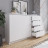Белый широкий тумба комод под телевизор как ИКЕА МАЛЬМ (IKEA MALM) МК 1600.1 (МП/3) МС мори