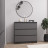 Недорогой комод с 3 ящиками ЛОФТ loft как ИКЕА MALM Графит МК 800.1 (МП) МС мори