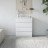 Белый комод с 4 ящиками как IKEA MALM (ИКЕА МАЛЬМ) МК 800.4 (МП/3) МС мори