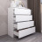 Белый комод с 4 ящиками как IKEA MALM (ИКЕА МАЛЬМ) МК 800.4 (МП/3) МС мори