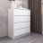 Белый комод с 4 ящиками как IKEA MALM (ИКЕА МАЛЬМ) МК 800.4 (МП/3) МС мори