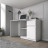 Белый письменный стол Трансформер с тумбой, ящиком и полкой как IKEA, СП-21 СИТИ ЛДСП