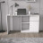 Белый письменный стол Трансформер с тумбой, ящиком и полкой как IKEA, СП-21 СИТИ ЛДСП