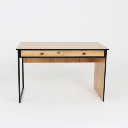 Письменный стол с ящиками в стиле ИКЕА ХЕМНЭС (IKEA HEMNES) bergen 6, ЛДСП дуб крафт золотой