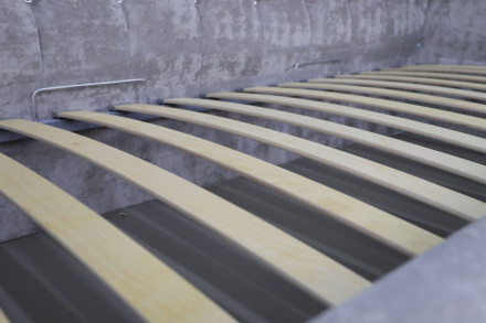 Современная мебель кровать «Мила» (Плюш Сильвер), купить недорого в фирменном салоне магазине «Моя Мебель», всего за 42 110 руб.