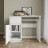 Белый стол с тумбой, полкой и ящиком аналог ИКЕА ЭЙЛЕР (IKEA EJLER) МС-1 левый (МП/3) МС мори