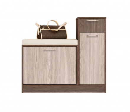 Об-02 Обувница ЛДСП Basel Beige/ ЯШС (3356 PR)/ корпус ЯШТ (3357 PR)/ ЯШС (1722 ГП)