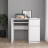 Белый стол с полкой, ящиком и тумбой, аналог ИКЕА ЭЙЛЕР (IKEA EJLER) МС-1 правый (МП/3) МС мори