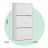 Белая навесная Обувница в прихожую как галошница ИКЕА БИССА (IKEA BISSA) ОБ-04 СИТИ