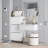 Белая навесная Обувница в прихожую как галошница ИКЕА БИССА (IKEA BISSA) ОБ-04 СИТИ