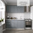Маленький кухонный гарнитур для кухни 160 см прямая дизайн ИКЕА (IKEA), Легенда-40 sity ЛДСП сумеречный голубой / белый