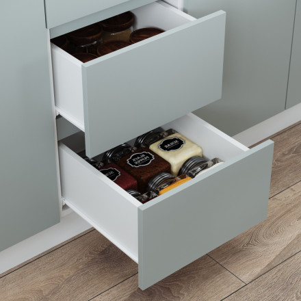 Маленький кухонный гарнитур для кухни 160 см прямая дизайн ИКЕА (IKEA), Легенда-40 sity ЛДСП сумеречный голубой / белый