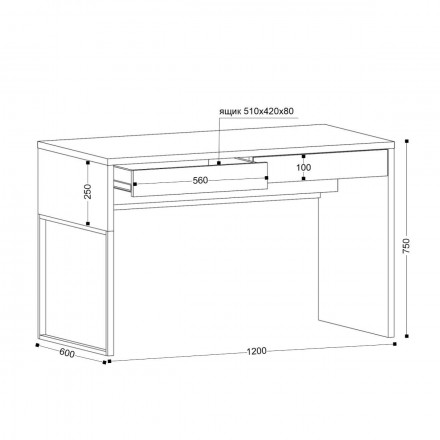 Белый письменный стол аналог ИКЕА МИККЕ (IKEA MICKE)