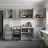 Кухонный гарнитур для маленькой кухни прямая 2 метра как ИКЕА (IKEA), Легенда-40 sity ЛДСП сумеречный голубой / белый