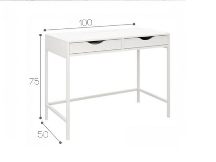 Белый письменный стол аналог ИКЕА АЛЕКС (IKEA ALEX)