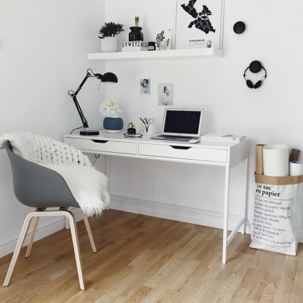 Белый письменный стол аналог ИКЕА АЛЕКС (IKEA ALEX)
