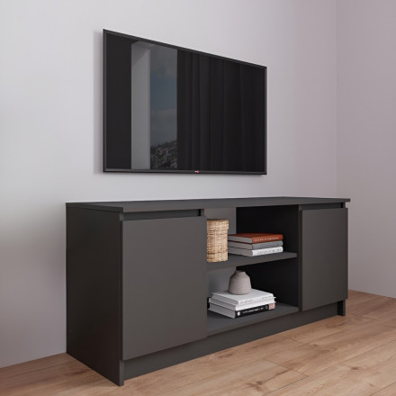 Современная мебель тумба под телевизор в гостиную напольная | ТВ тумба | Подставка под телевизор Консоль | Тумбочка в прихожую, графит МТВ 1200.1 (МП) мори, купить недорого в фирменном салоне магазине «Моя Мебель», всего за 6 290 руб.