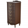 Комод Джульетта Л узкий, 6 ящиков Орех