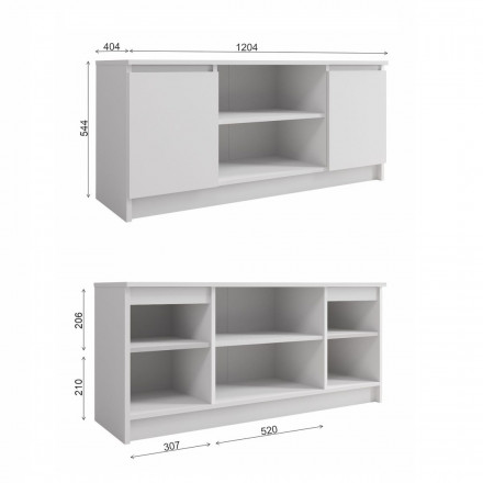 Современная мебель белая тумба под телевизор в гостиную напольная | ТВ тумба | Подставка под телевизор Консоль | Тумбочка в прихожую МТВ 1200.1 (МП/3) мори, купить недорого в фирменном салоне магазине «Моя Мебель», всего за 6 220 руб.