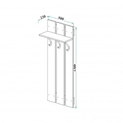 Настенная вешалка в прихожую