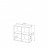 Белый открытый стеллаж полки для хранения как IKEA KALLAX &amp; EKET, СПД 2-2