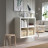 Белый открытый стеллаж полки для хранения как IKEA KALLAX &amp; EKET, СПД 2-2