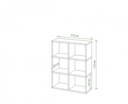 Стеллаж СПД 2-3, IKEA KALLAX &amp; EKET style