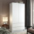 Белый распашной шкаф для одежды с 2 ящиками как IKEA SMASTAD / PLATSA МШ 900.1 (МП/3) МС мори