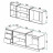 Кухонный гарнитур для маленькой кухни прямая 2 метра как ИКЕА (IKEA), Легенда-40 sity ЛДСП серый графит